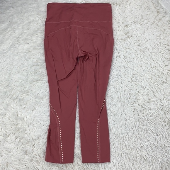 Lululemon Fast and Free High Rise Crop 21" Elite Cherry Tint - Picture 8 of 8